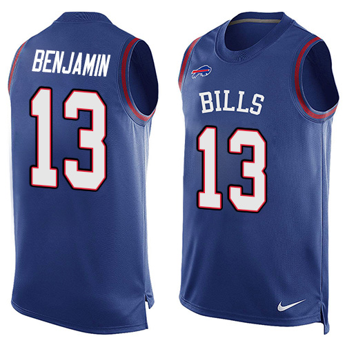 Nike Bills #13 Kelvin Benjamin Royal Blue Team Color Men's Stitched NFL Limited Tank Top Jersey - Click Image to Close